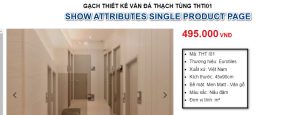 Hướng Dẫn show Attributes trang chi tiết sản phầm