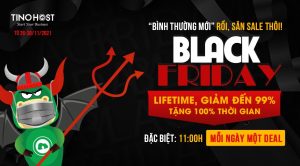 Black Friday 2021 tại TinoHost: Lifetime, giảm đến 99%, tặng 100% thời gian sử dụng