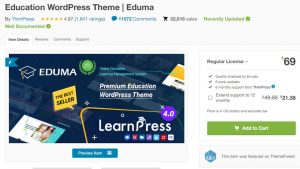 Eduma theme là mẫu theme dành cho tổ chức giáo dục