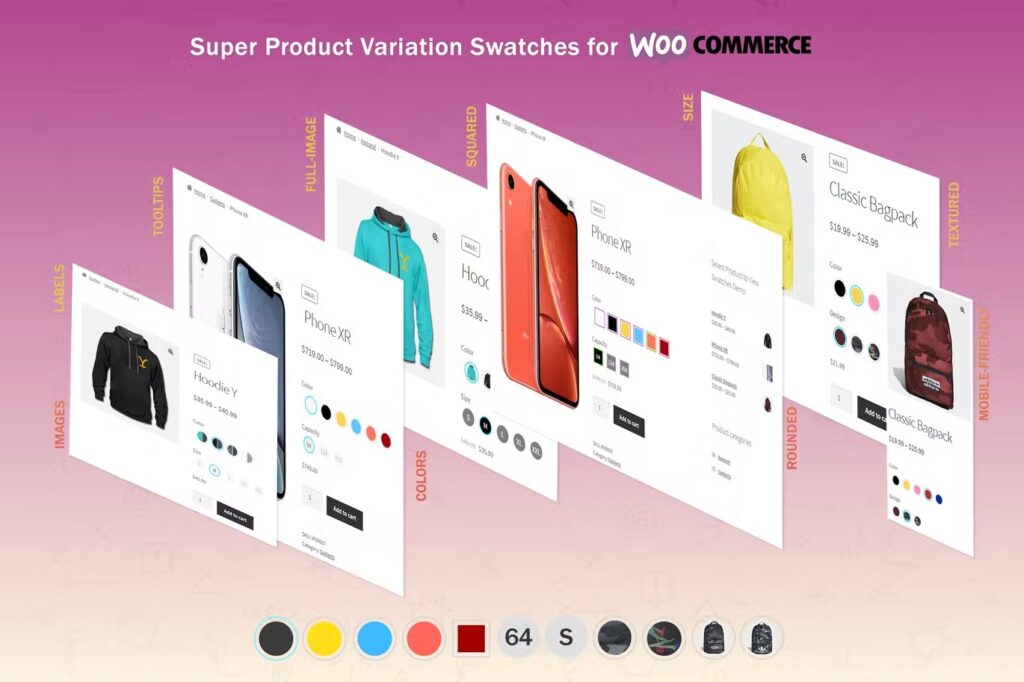 Plugin Super Product Variation Swatches for WooCommerce