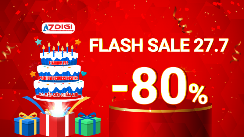 Flatsale từ ngày 27/7 – giảm 80% giá trị host azdigi.com Black Friday AZDIGI 2022