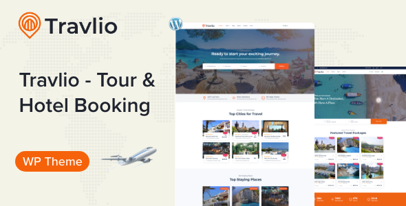 Share theme du lịch Travlio - Travel Booking WordPress Theme
