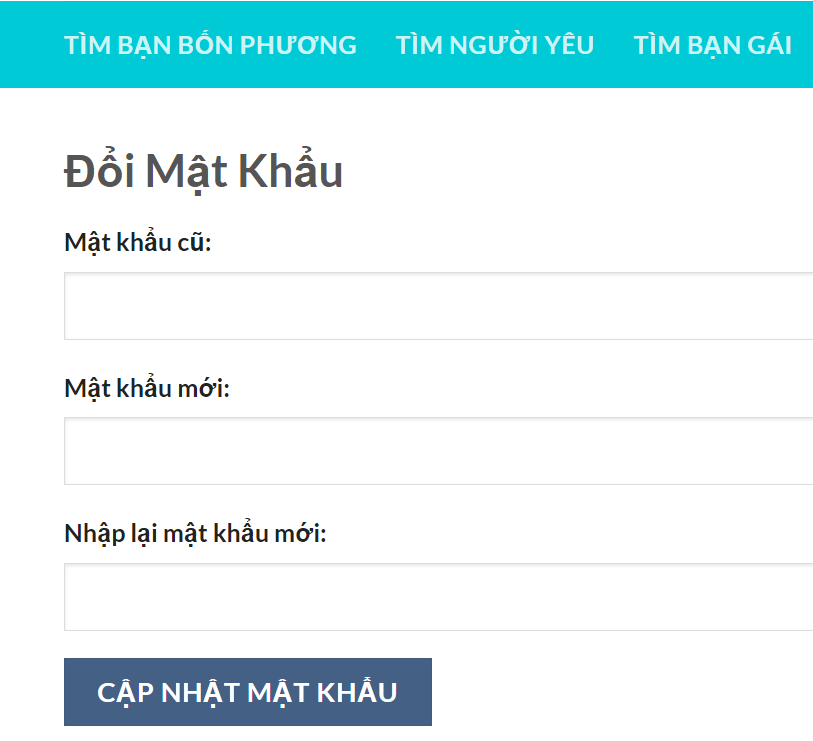 Cách tạo trang đổi mật khẩu cho thành viên trong WordPress