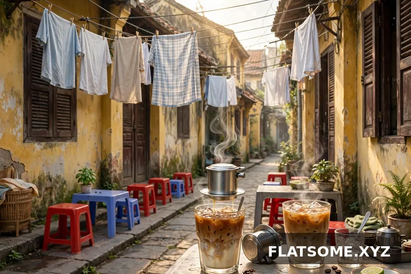 8 Prompt AI Vẽ Hẻm Nhỏ, Quán Cafe Vỉa Hè Đời Thường